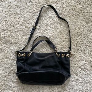Ladies Michael Kors Black Leather Handbag